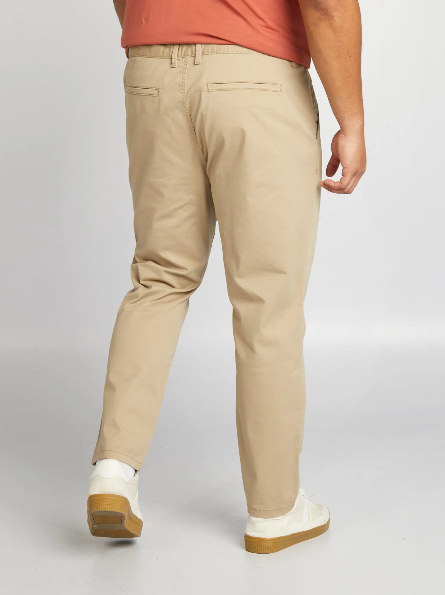 Pantaloni chino slim L30 - BEIGE