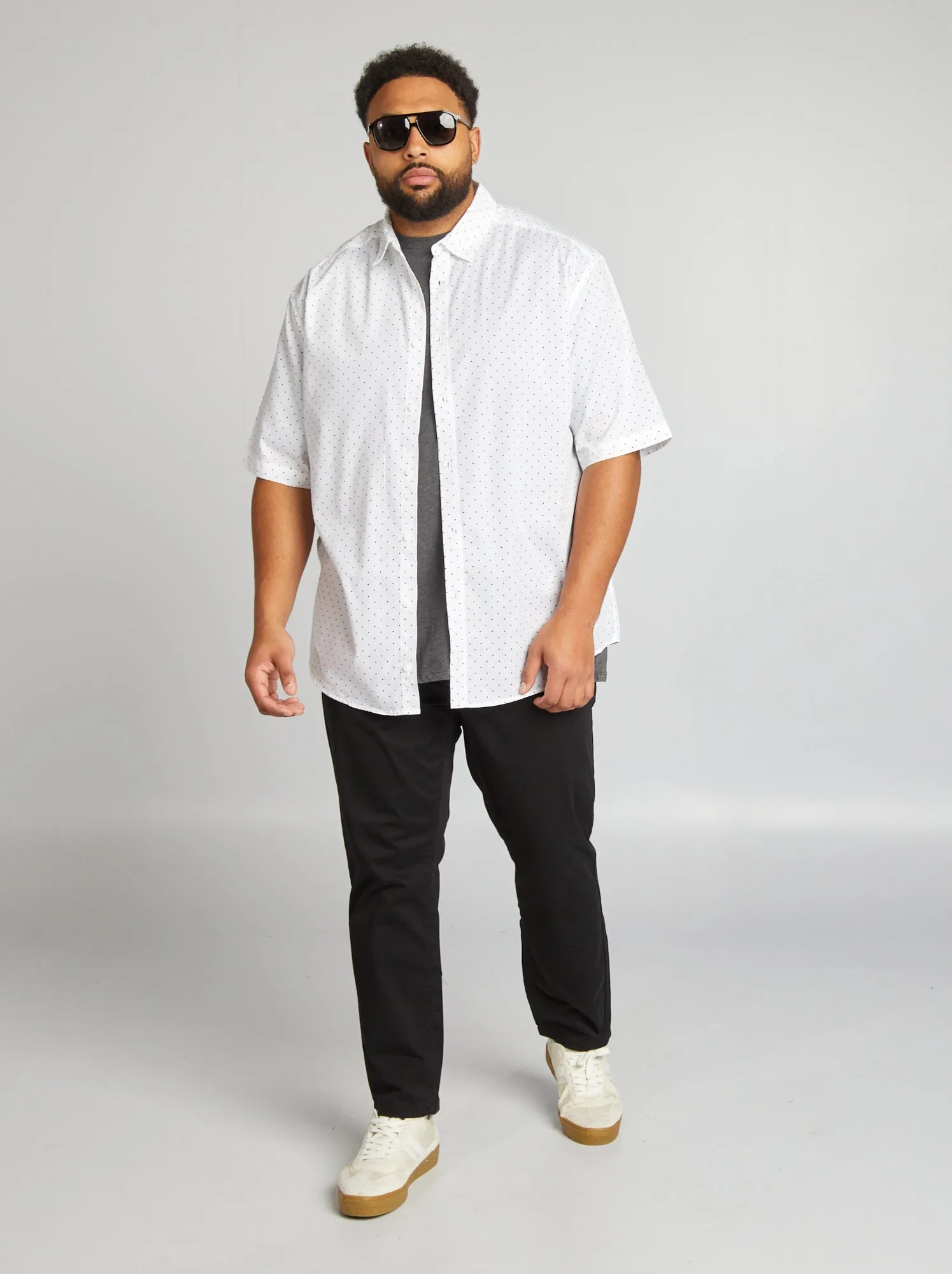 Pantaloni chino slim L30 - Nero