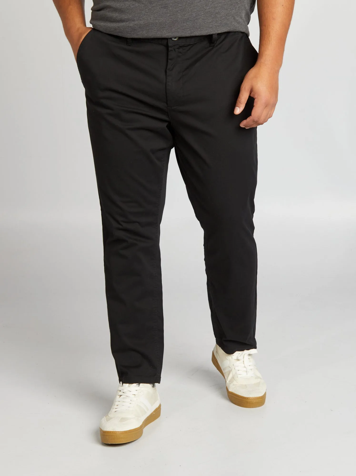 Pantaloni chino slim L30 - Nero