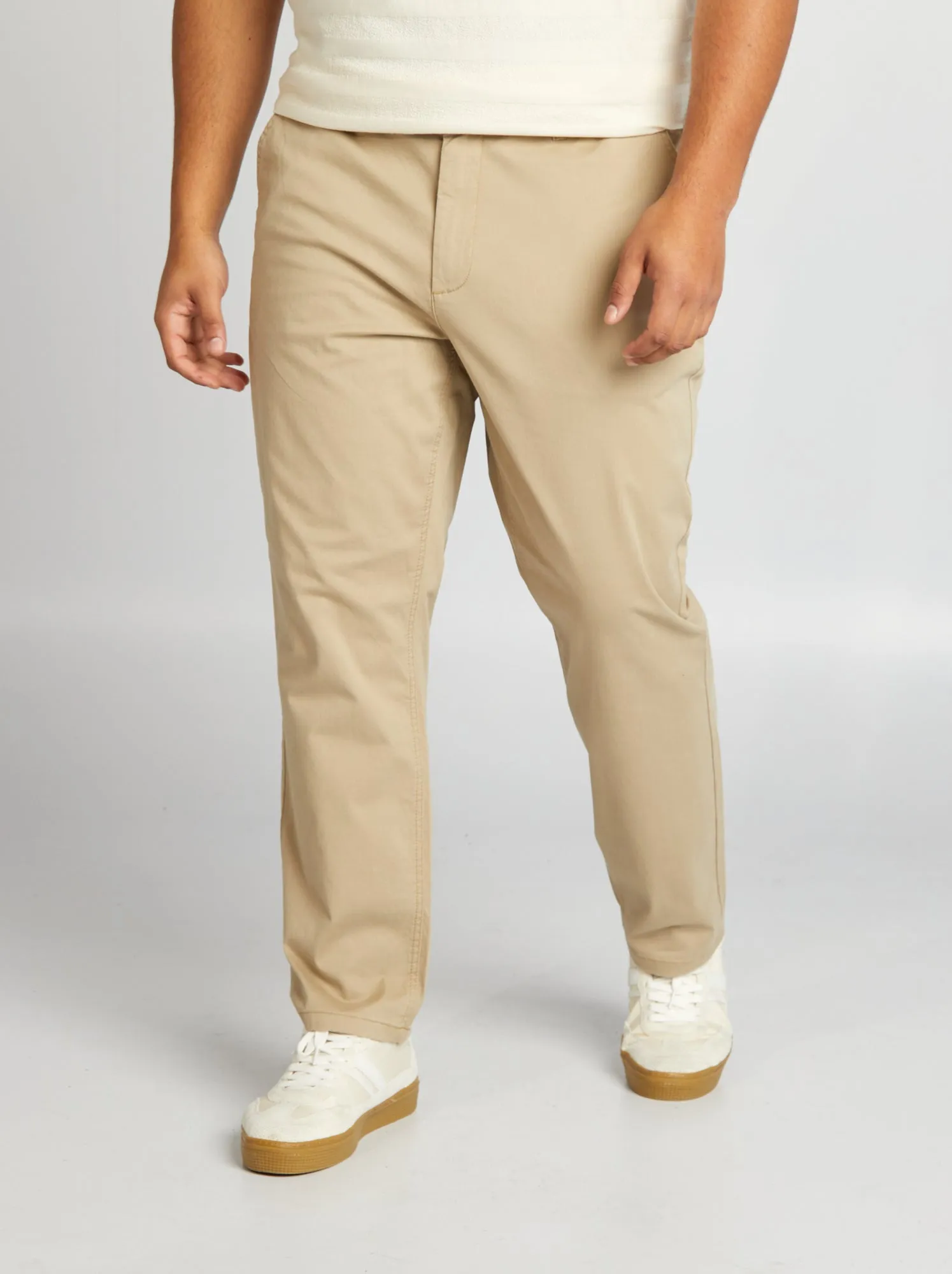 Pantaloni chino slim L34 - BEIGE