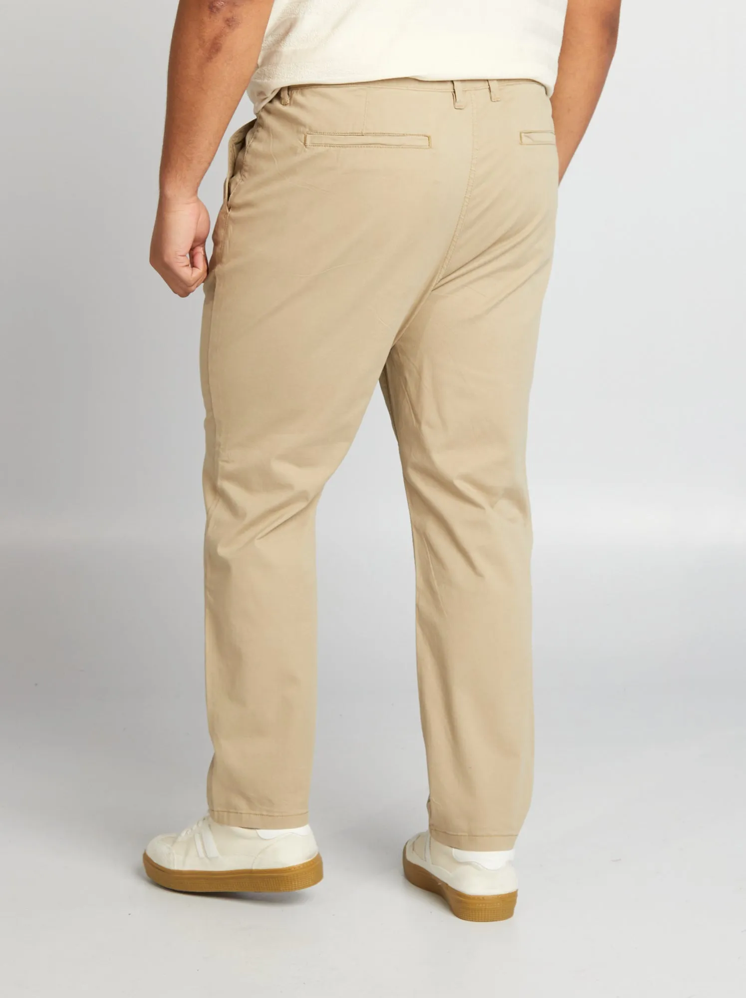 Pantaloni chino slim L34 - BEIGE