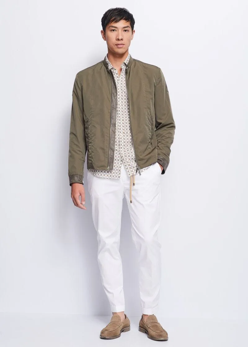 Pantaloni cropped in tela
