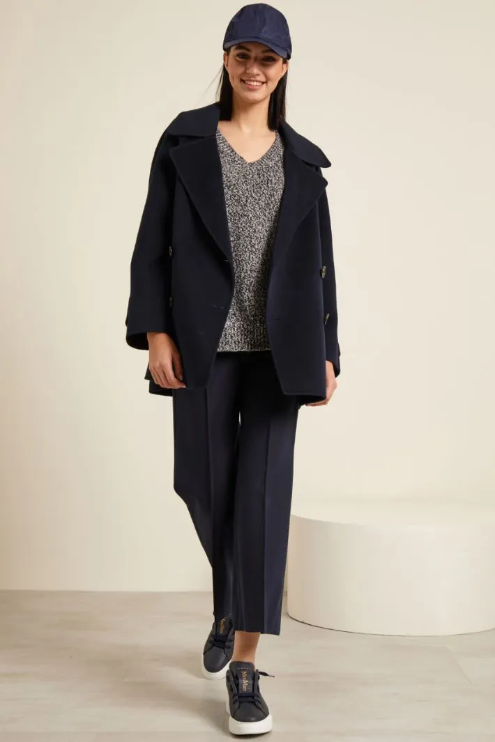 Pantaloni cropped stretch