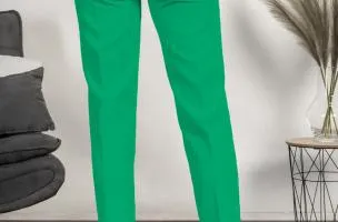 Pantaloni eleganti lunghi con pantalone dritto Tordina, verde
