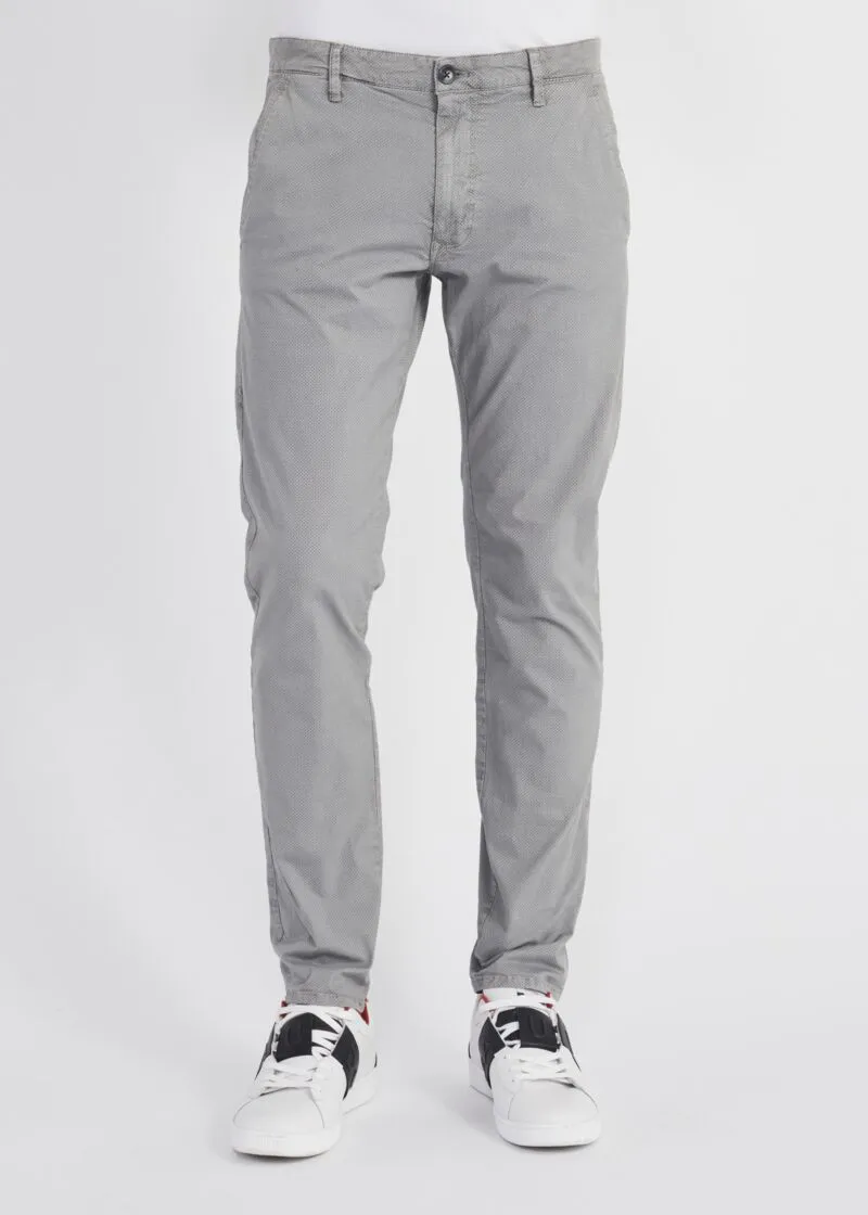 Pantaloni in gabardina stampata