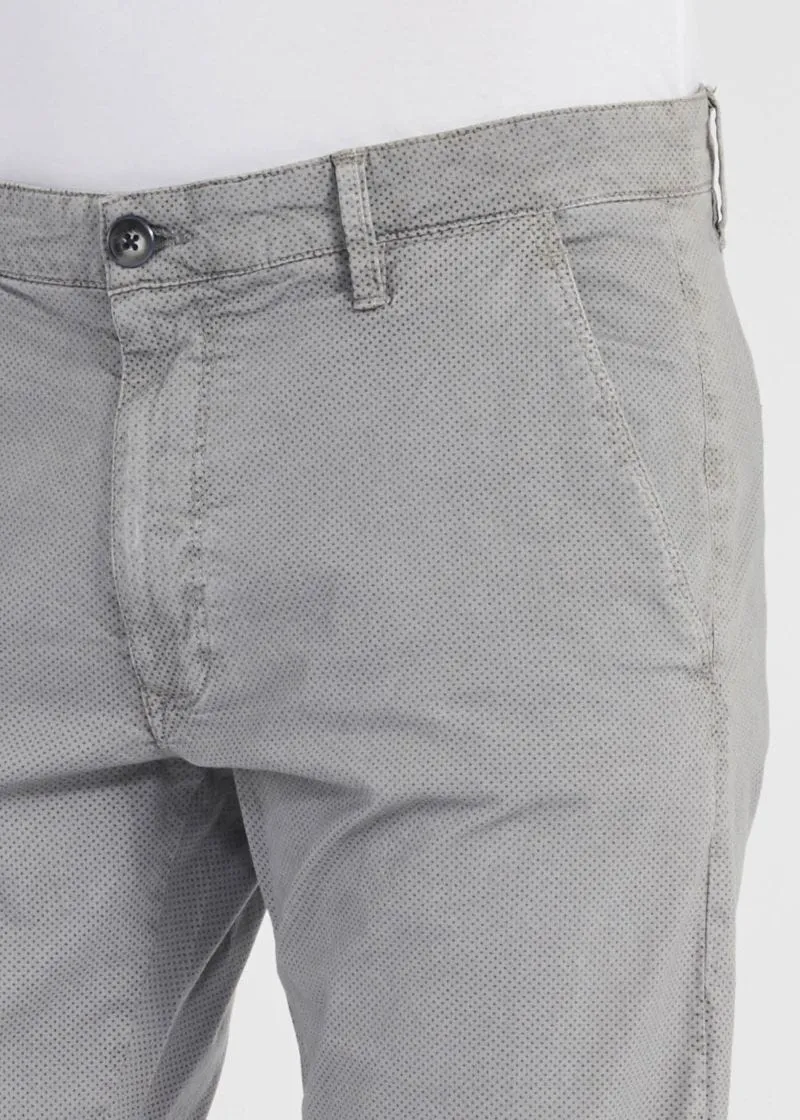 Pantaloni in gabardina stampata