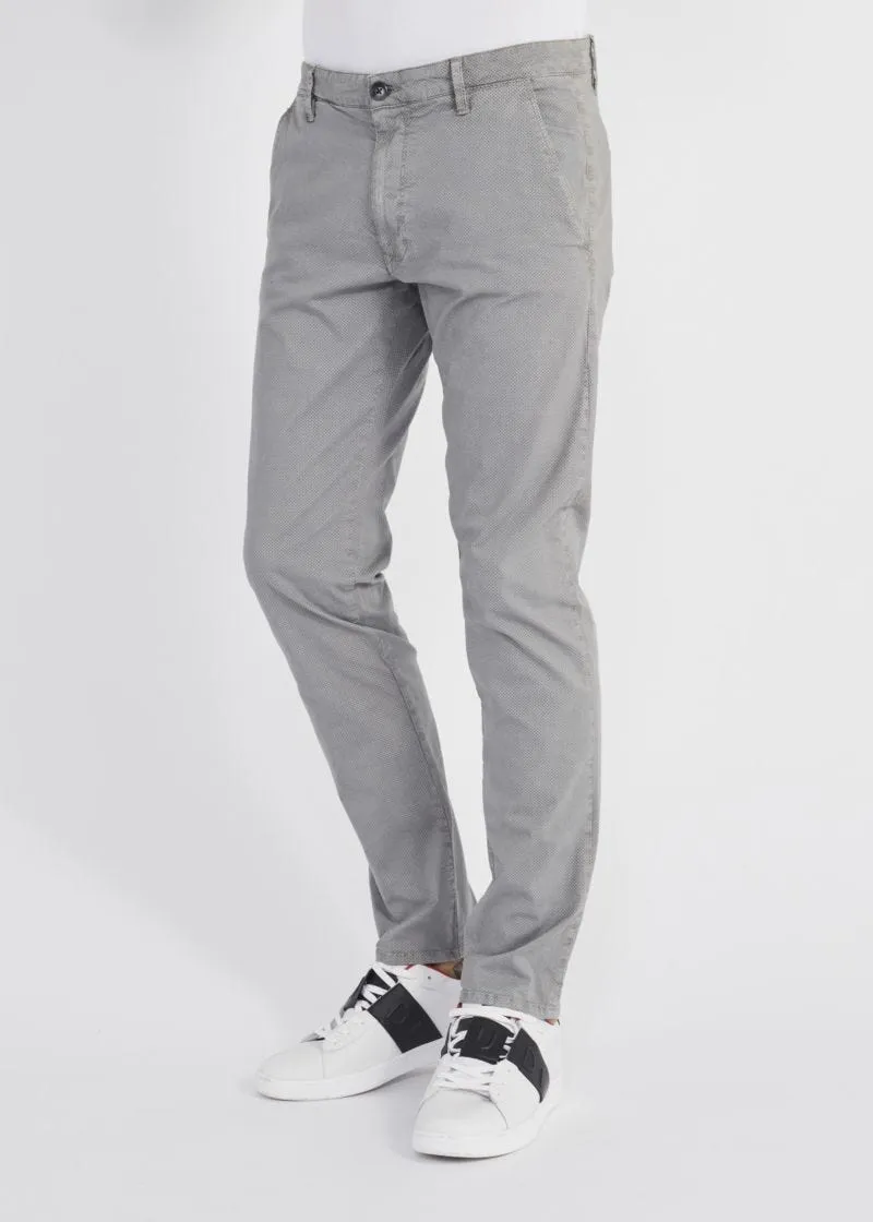 Pantaloni in gabardina stampata