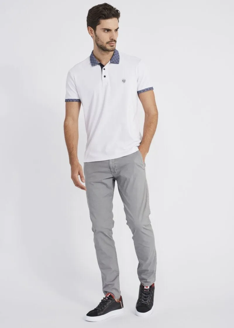 Pantaloni in gabardina stampata