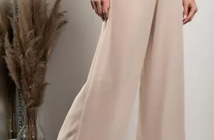 Pantaloni lunghi eleganti Veronna, beige