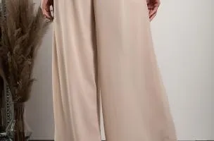 Pantaloni lunghi eleganti Veronna, beige
