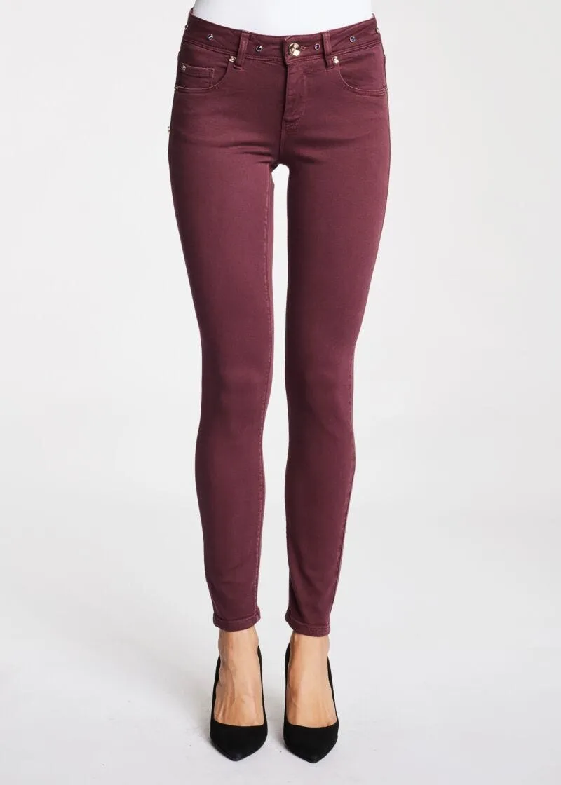 Pantaloni skinny in twill