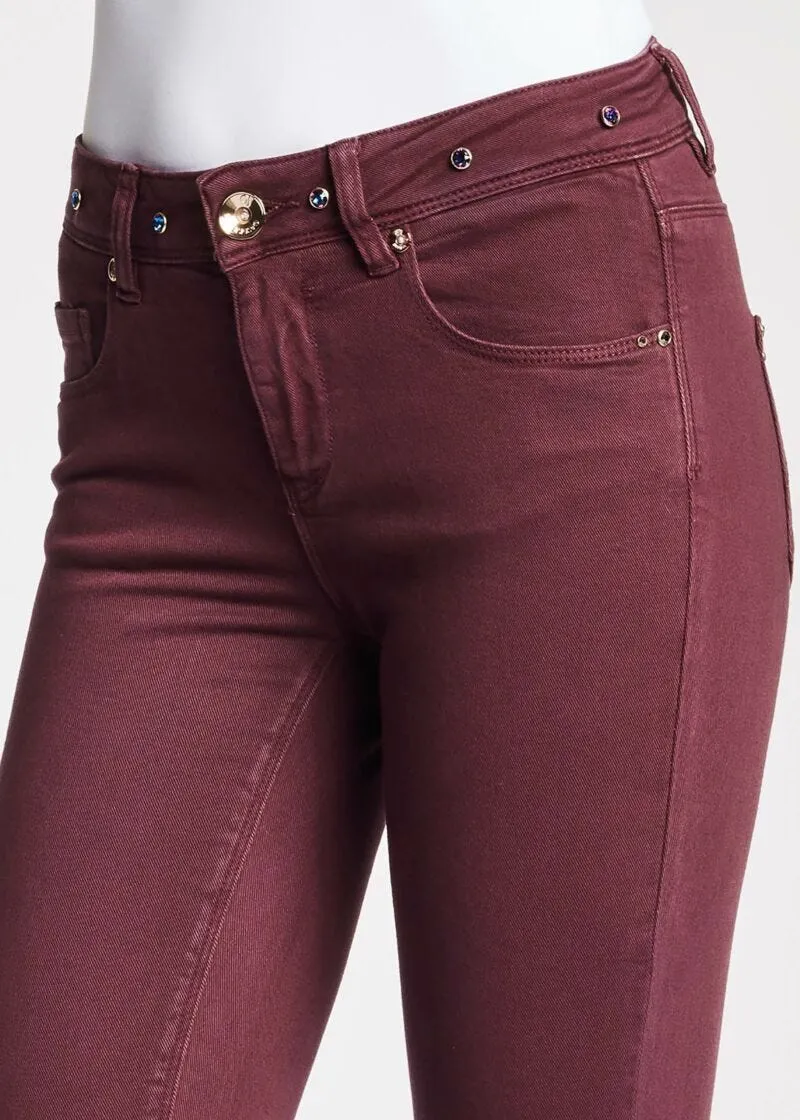 Pantaloni skinny in twill