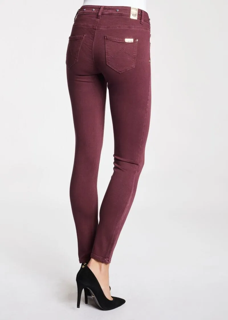 Pantaloni skinny in twill