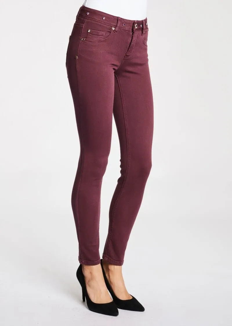 Pantaloni skinny in twill
