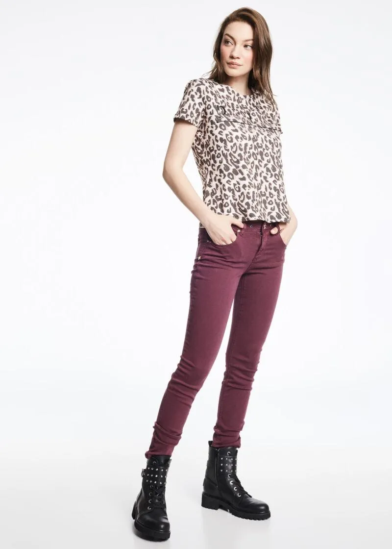 Pantaloni skinny in twill