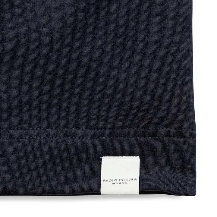 Paolo Pecora Shiny Cotton Jersey T-Shirt / Blue