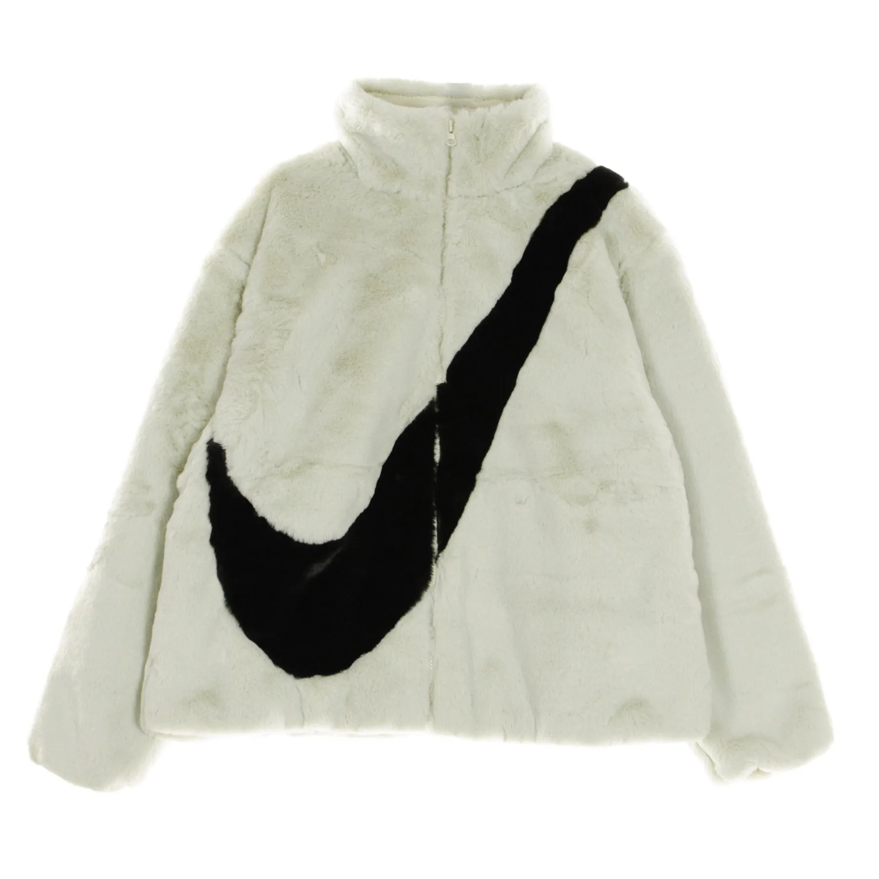 Pelliccia Donna Sportswear Faux Fur Fossil/black