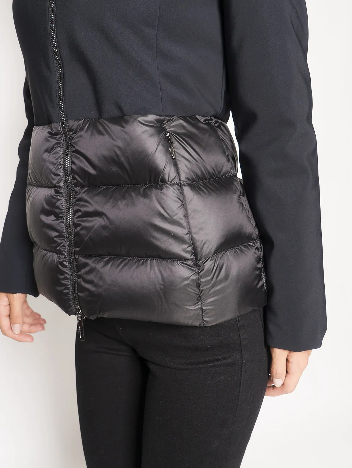 Piumino Winter Hibrid Hood Nero