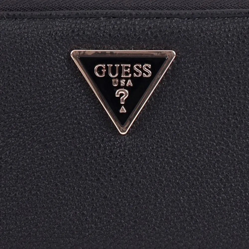 Portafoglio Donna GUESS con Due Scomparti Linea Meridian Colore Nero