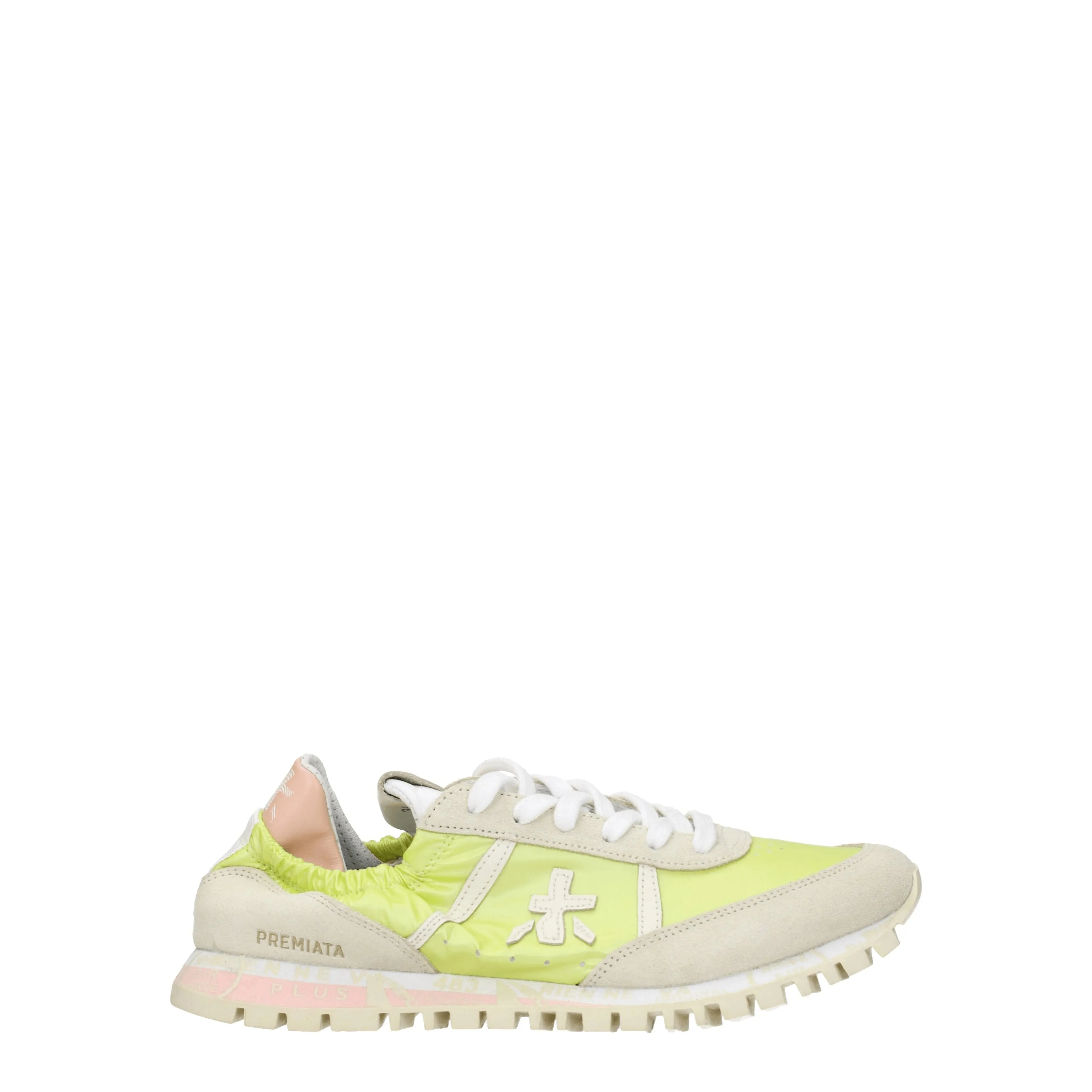 Premiata Sneakers Seand Donna Camoscio Beige/Verde