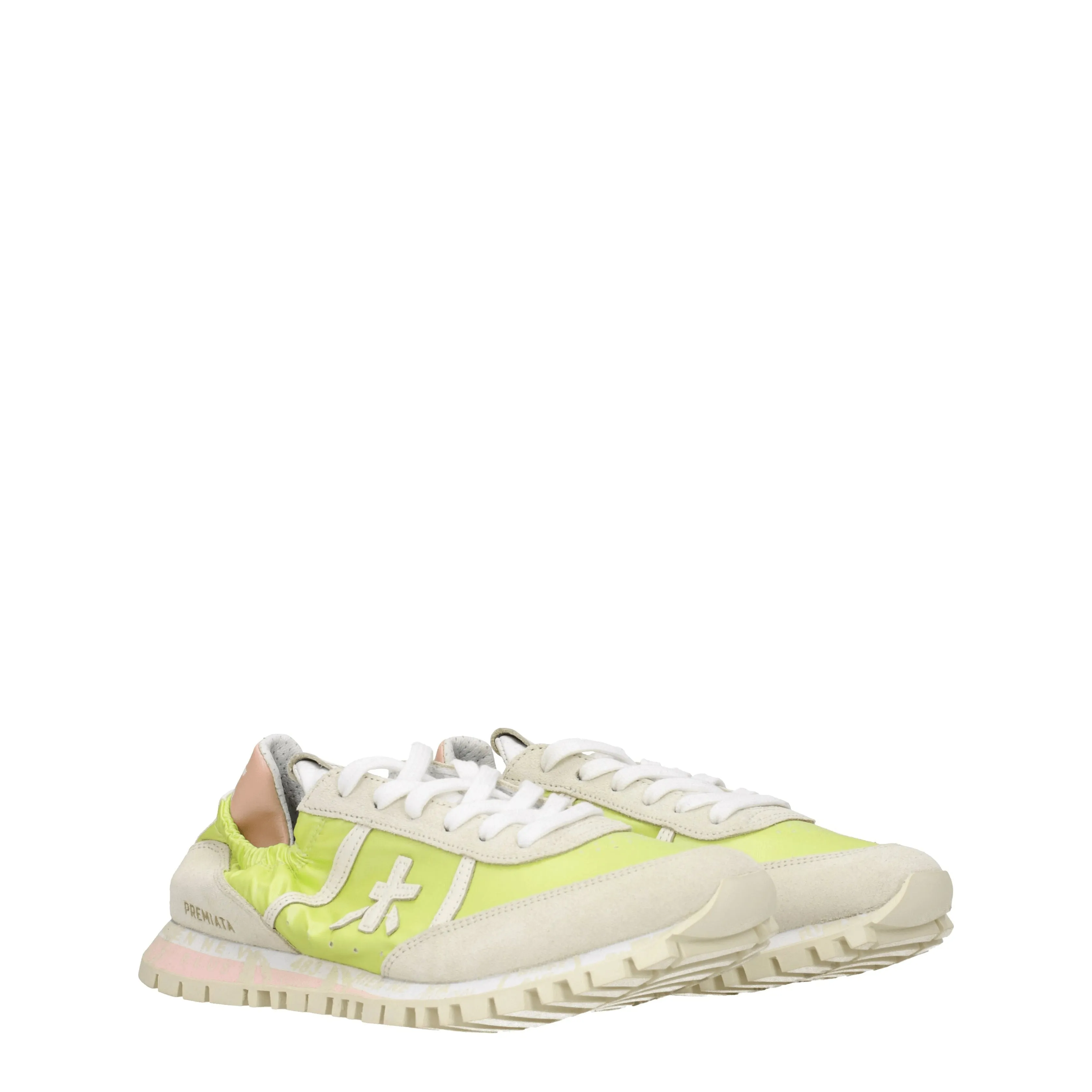 Premiata Sneakers Seand Donna Camoscio Beige/Verde