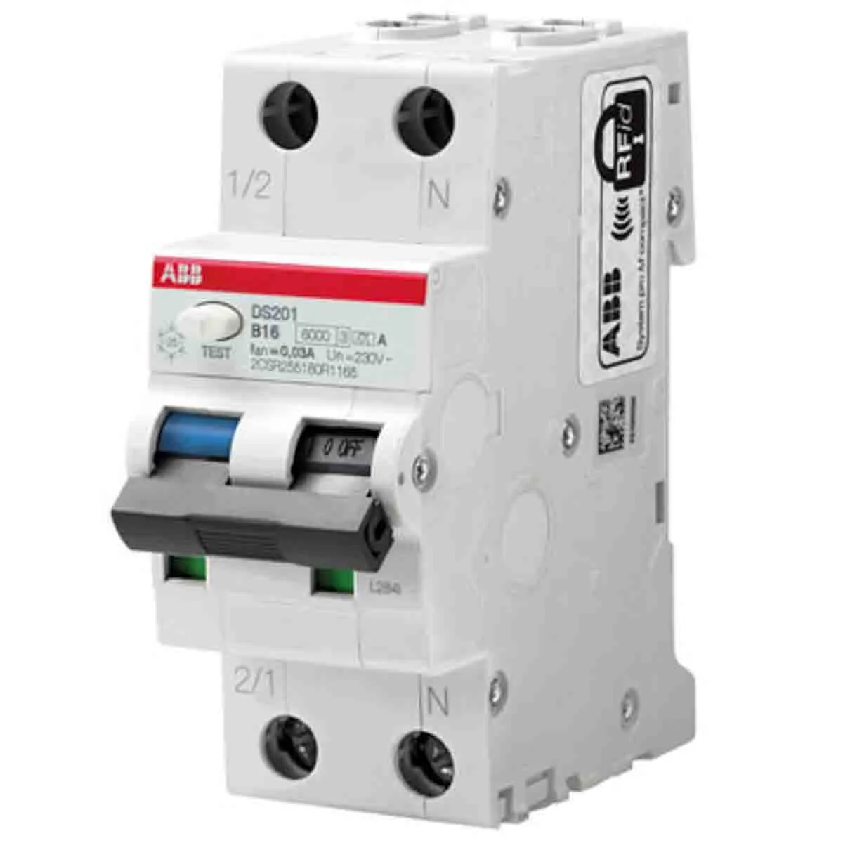 RCBO ABB 2CSR255080R3254, 2P, 25A, sensibilità 300mA, Montaggio Guida DIN