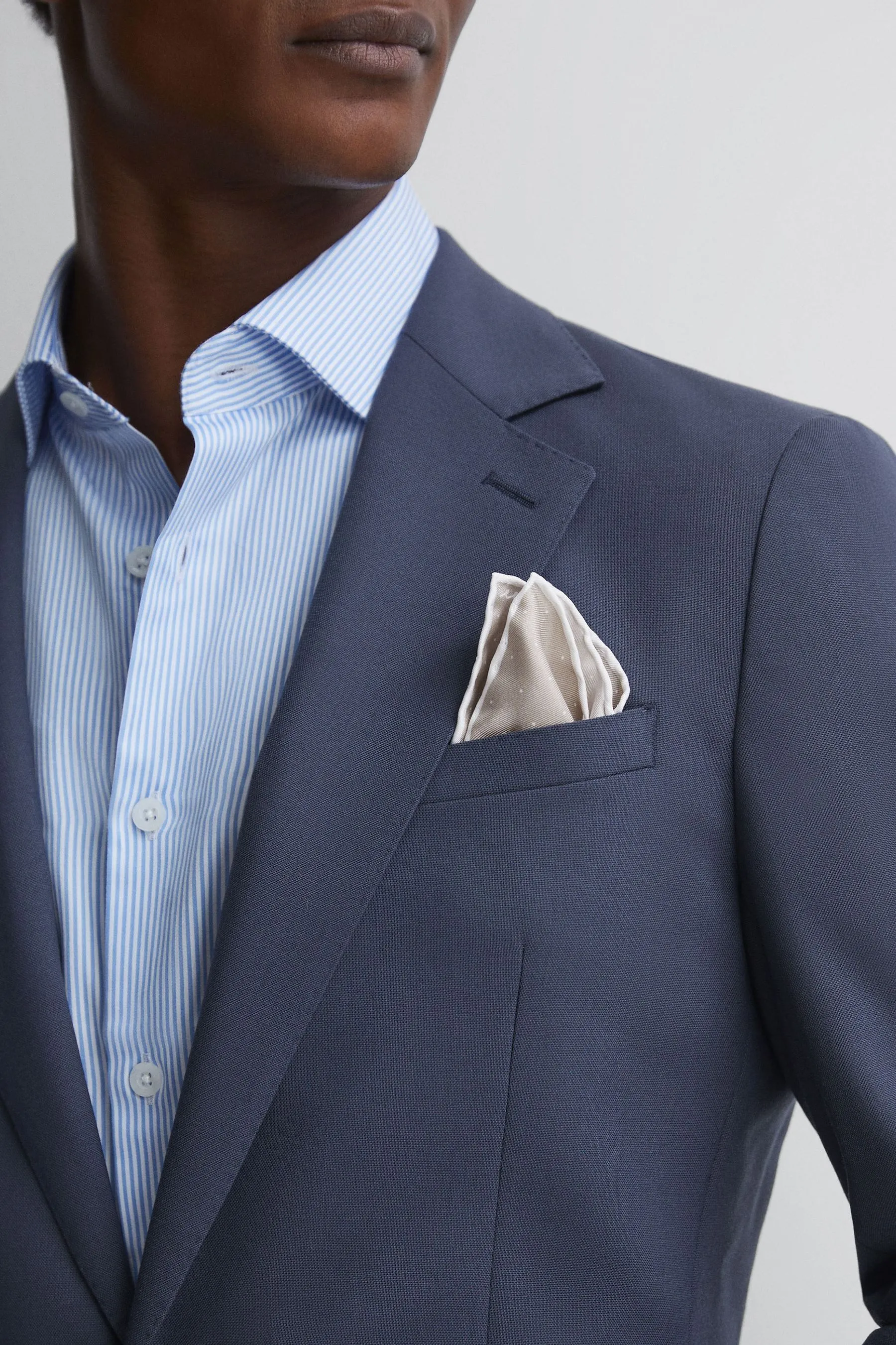 Reiss Liam Pois Silk Pocket Square    