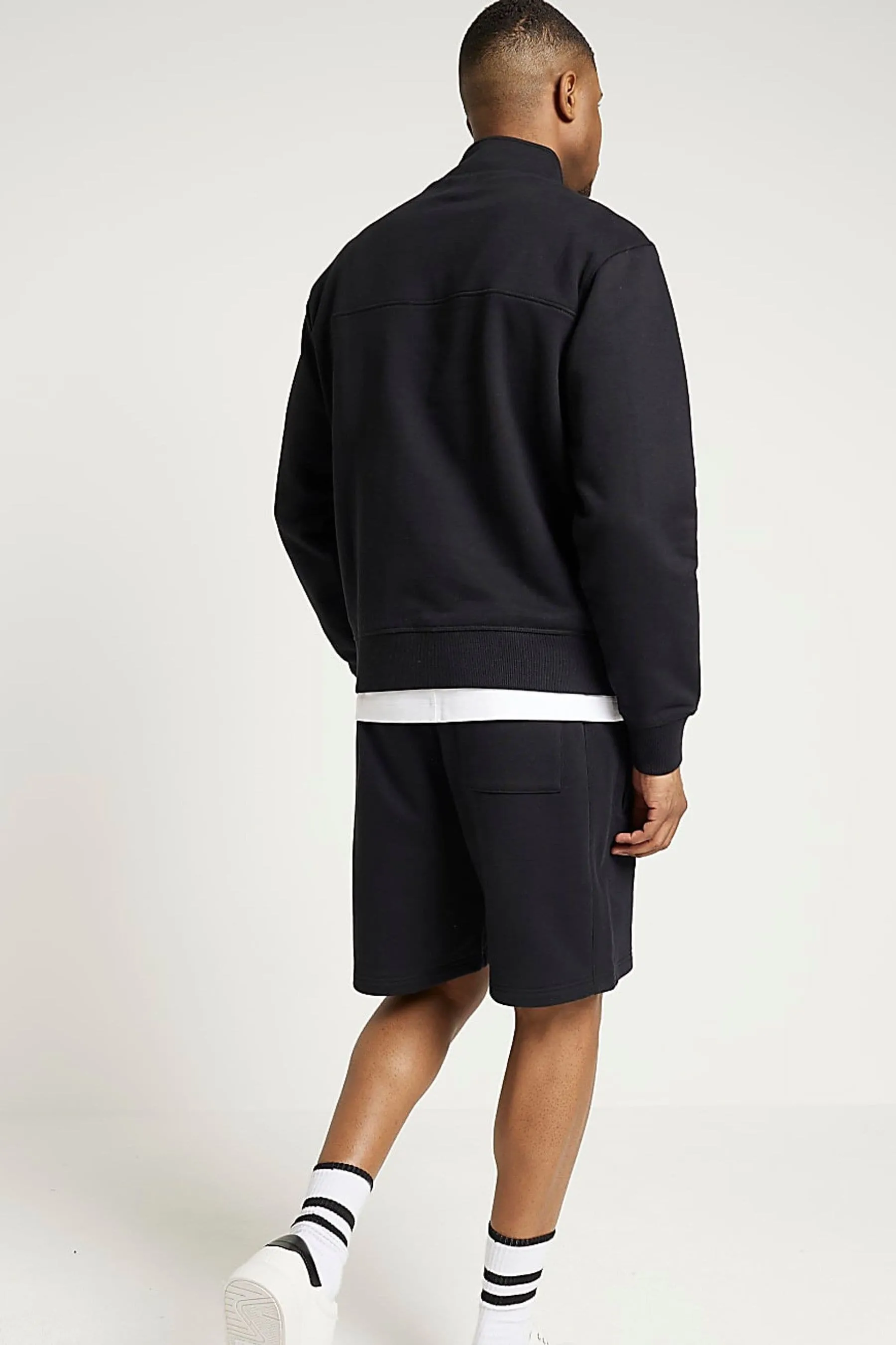 River Island - Maglia a Collo a imbuto alta con zip
