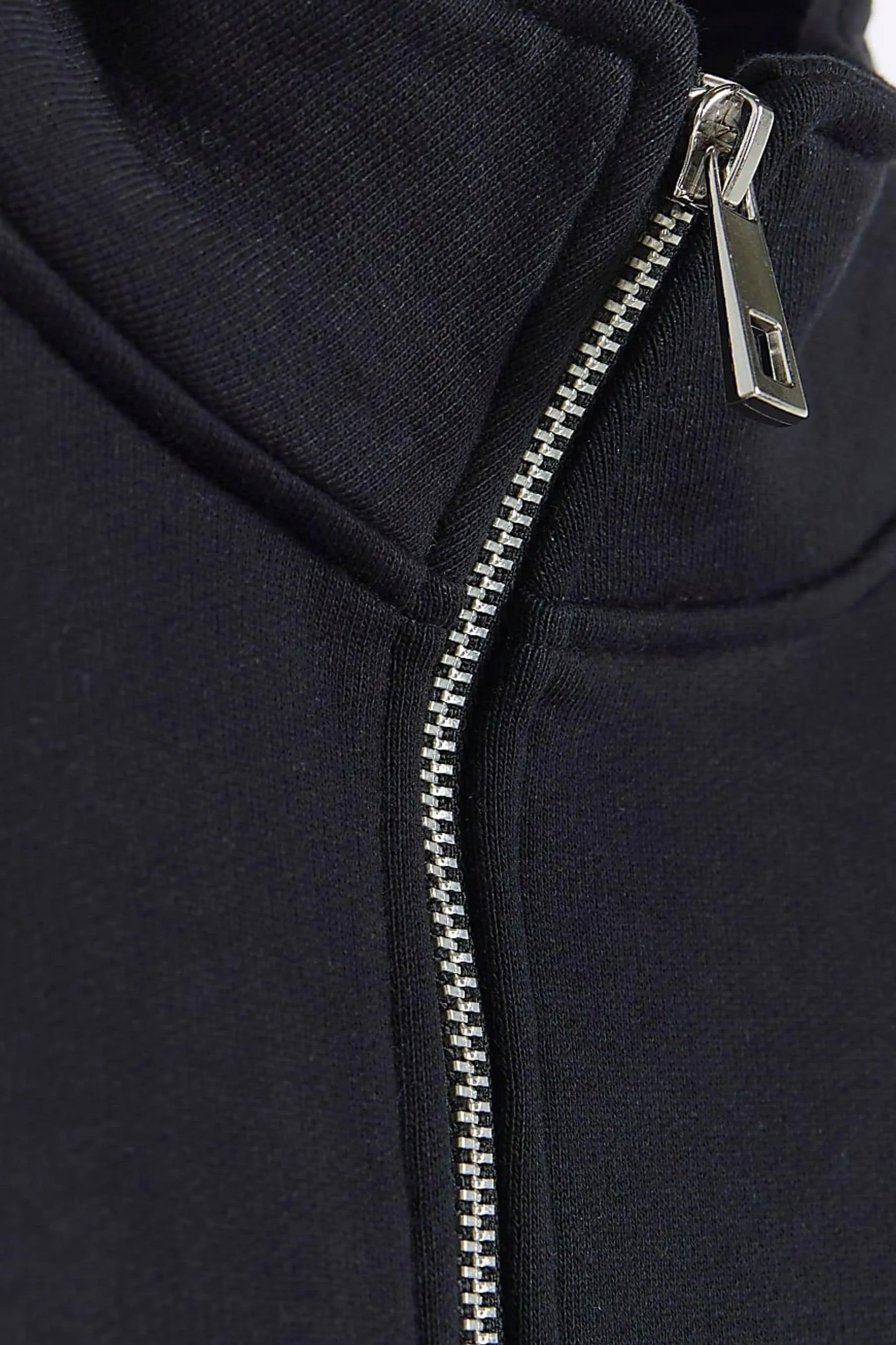 River Island - Maglia a Collo a imbuto alta con zip