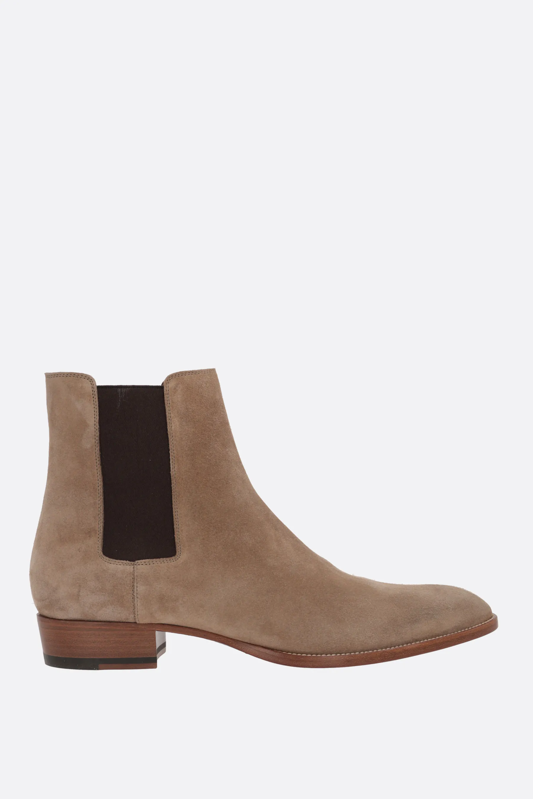 SAINT LAURENT stivaletto chelsea Wyatt in suede