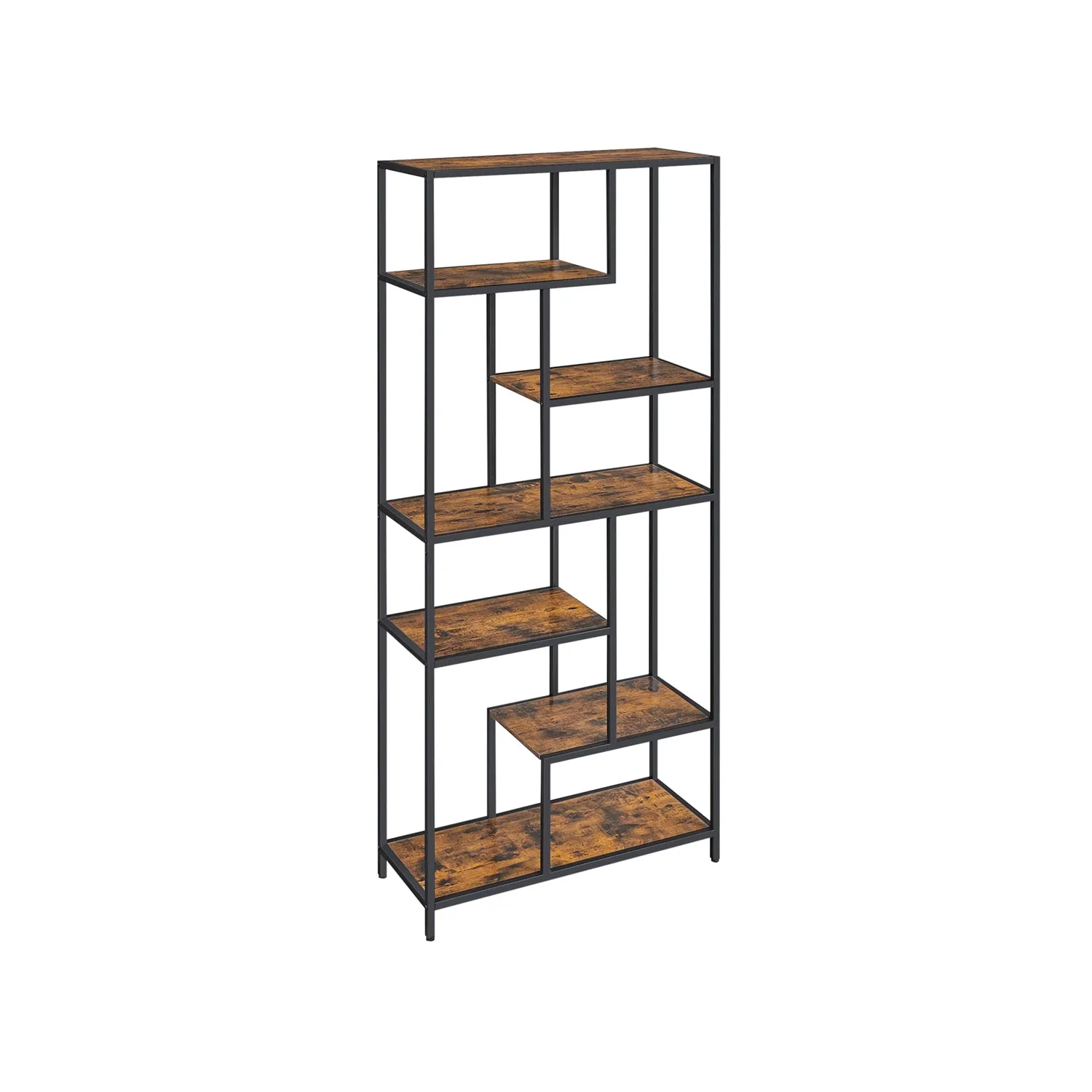 Scaffale a 5 Ripiani Libreria Marrone Vintage