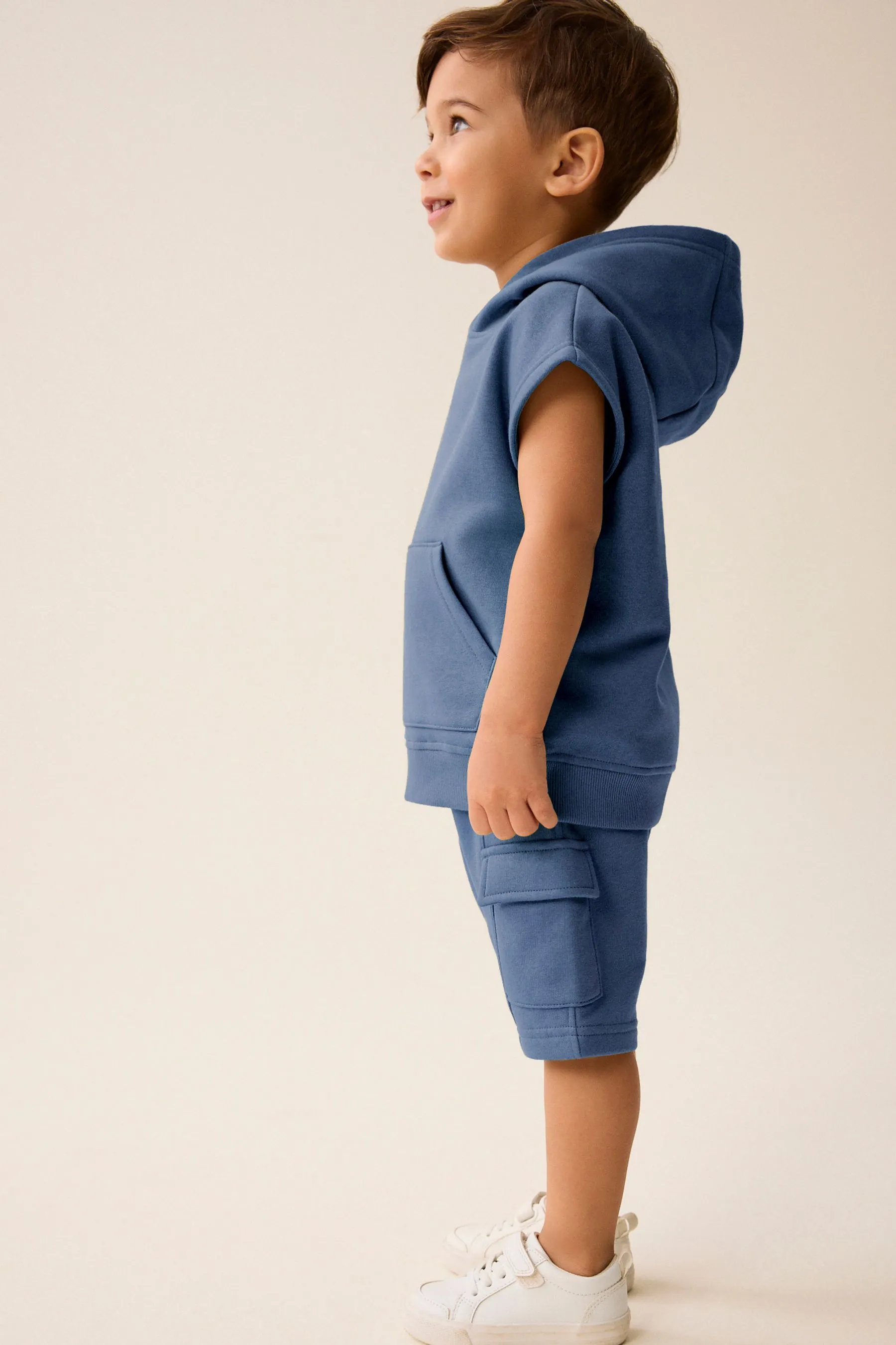 Short Sleeve Utility Hoodie and Shorts Set (3mths-7yrs)    