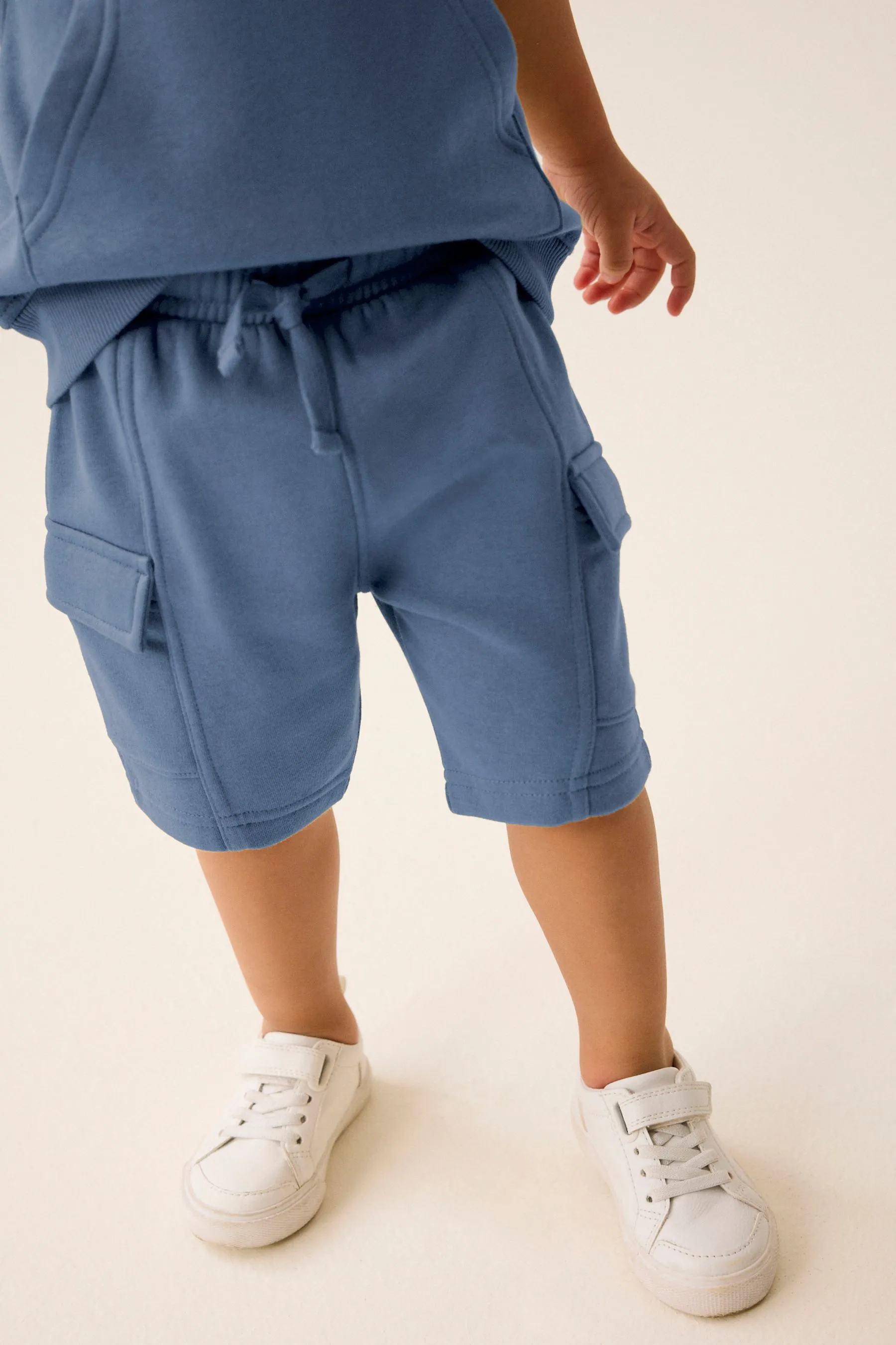 Short Sleeve Utility Hoodie and Shorts Set (3mths-7yrs)    