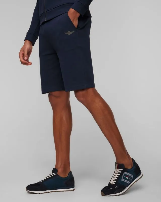 Shorts da tuta blu scuro da uomo Aeronautica Militare