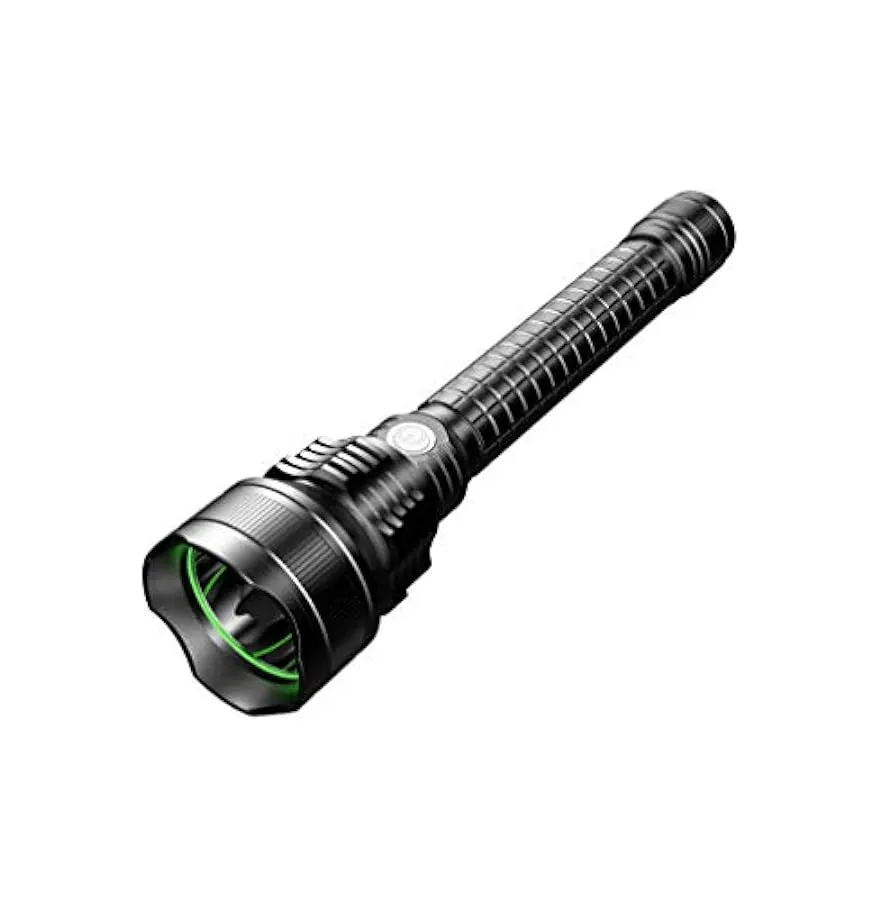 SMSOM Torcia Ricaricabile, Torcia a palmare a LED Lampada Flash, 5 modalità Plus Strobe, IPX5 Impermeabile, Batteria 18650 Inclu