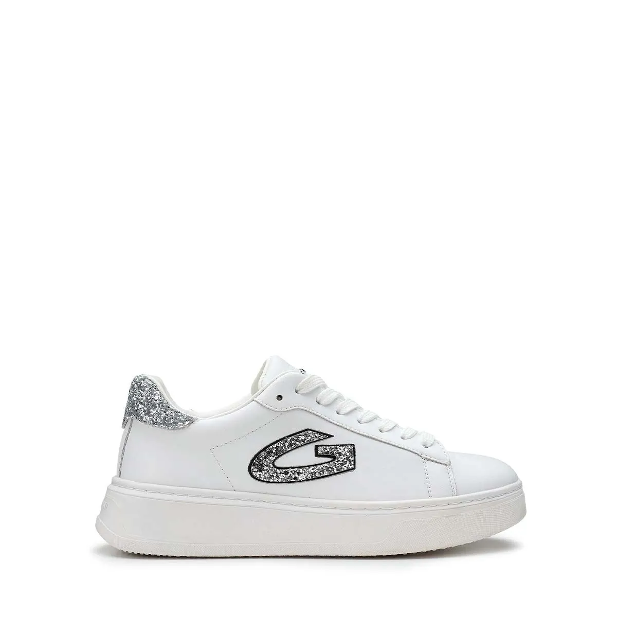   Sneakers Donna in pelle con dettaglio glitter GUARDIANI AGW431100