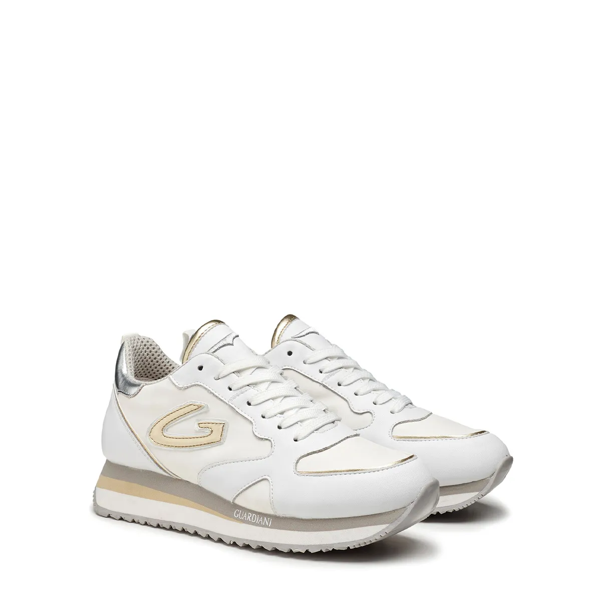   Sneakers Donna in pelle e tessuto GUARDIANI AGW310001