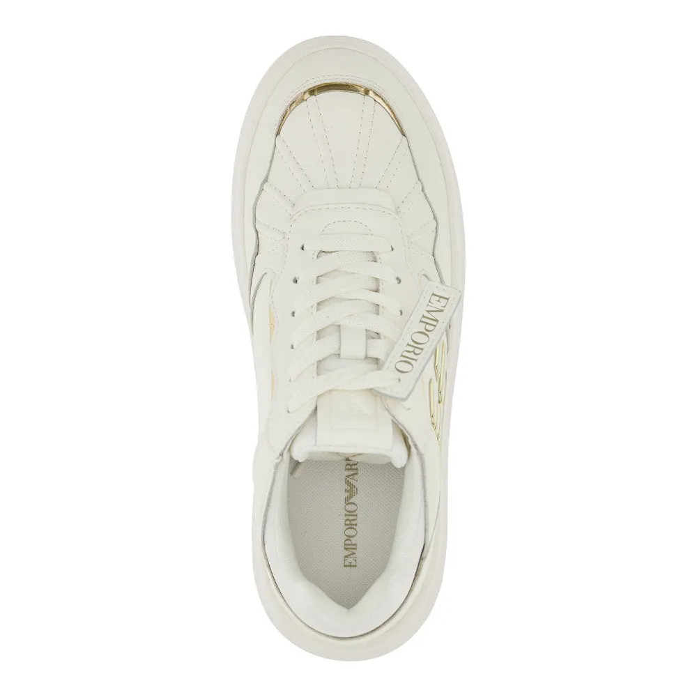 Sneakers in pelle con logo Eagle