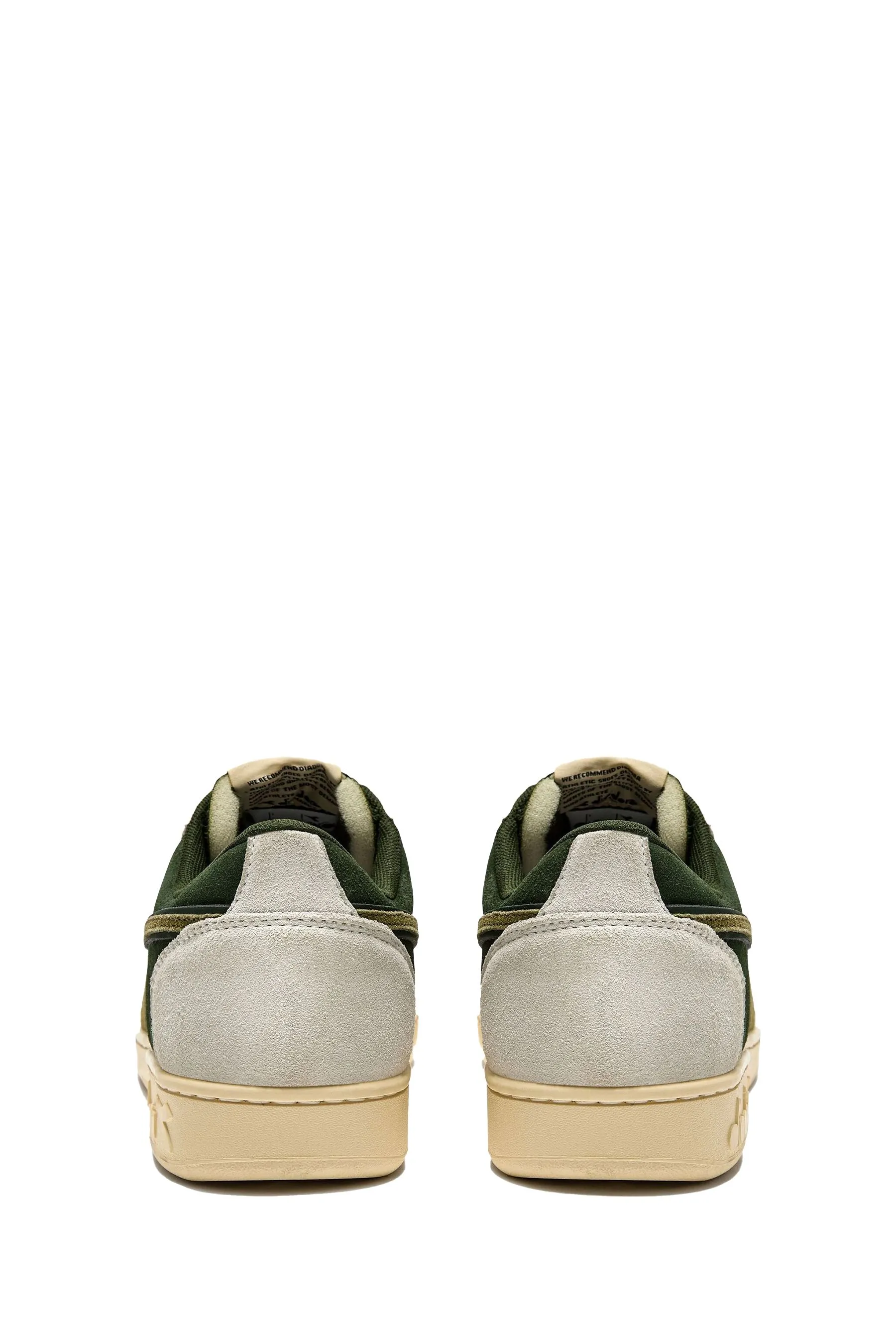 SNEAKERS UOMO DIADORA MAGIC BASKET LOW BCO/VRD KOMBU
