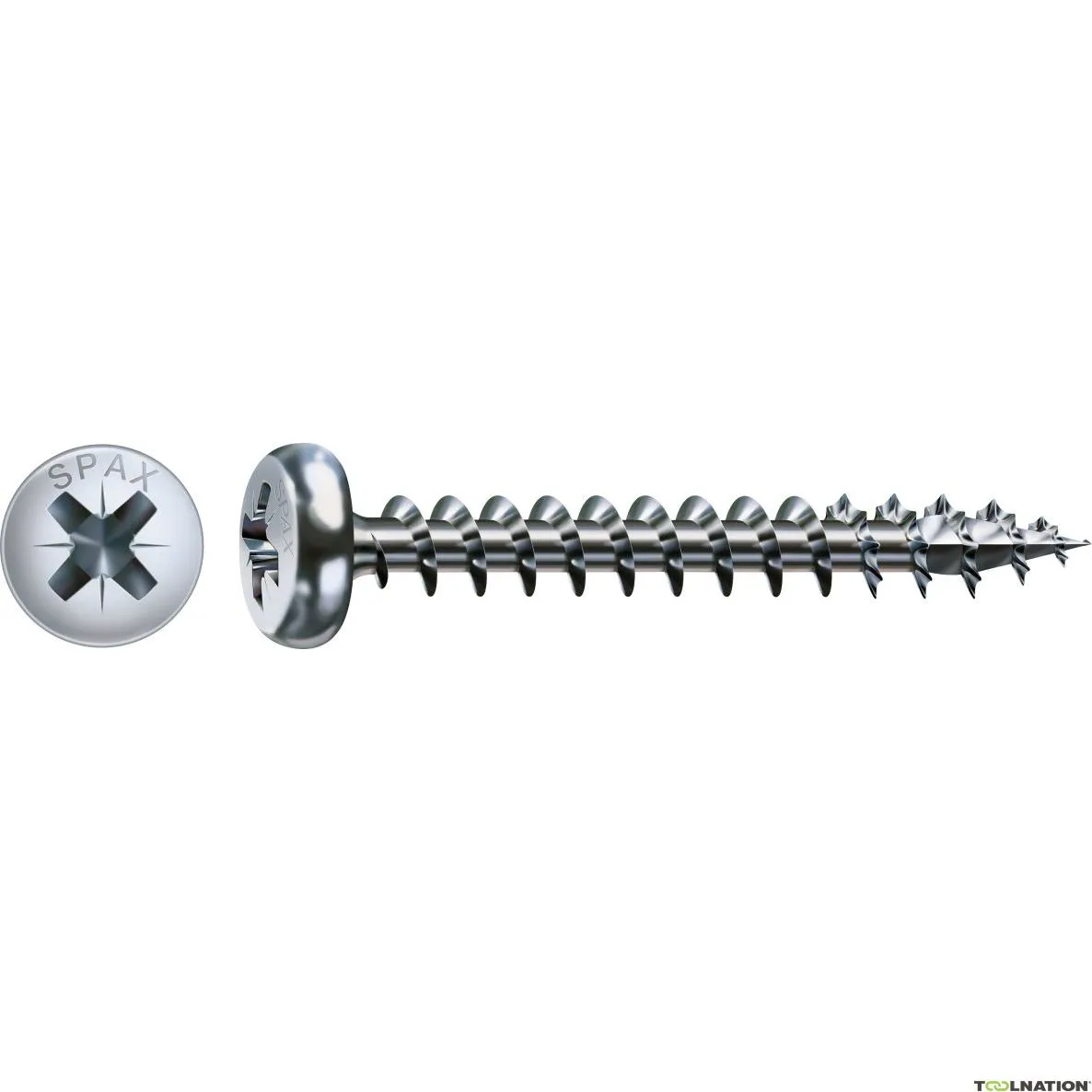 SPAX 0231010500455 Vite universale 5 x 45 mm, testa sferica, croce PZ2, filettatura intera, WIROX - 200ST