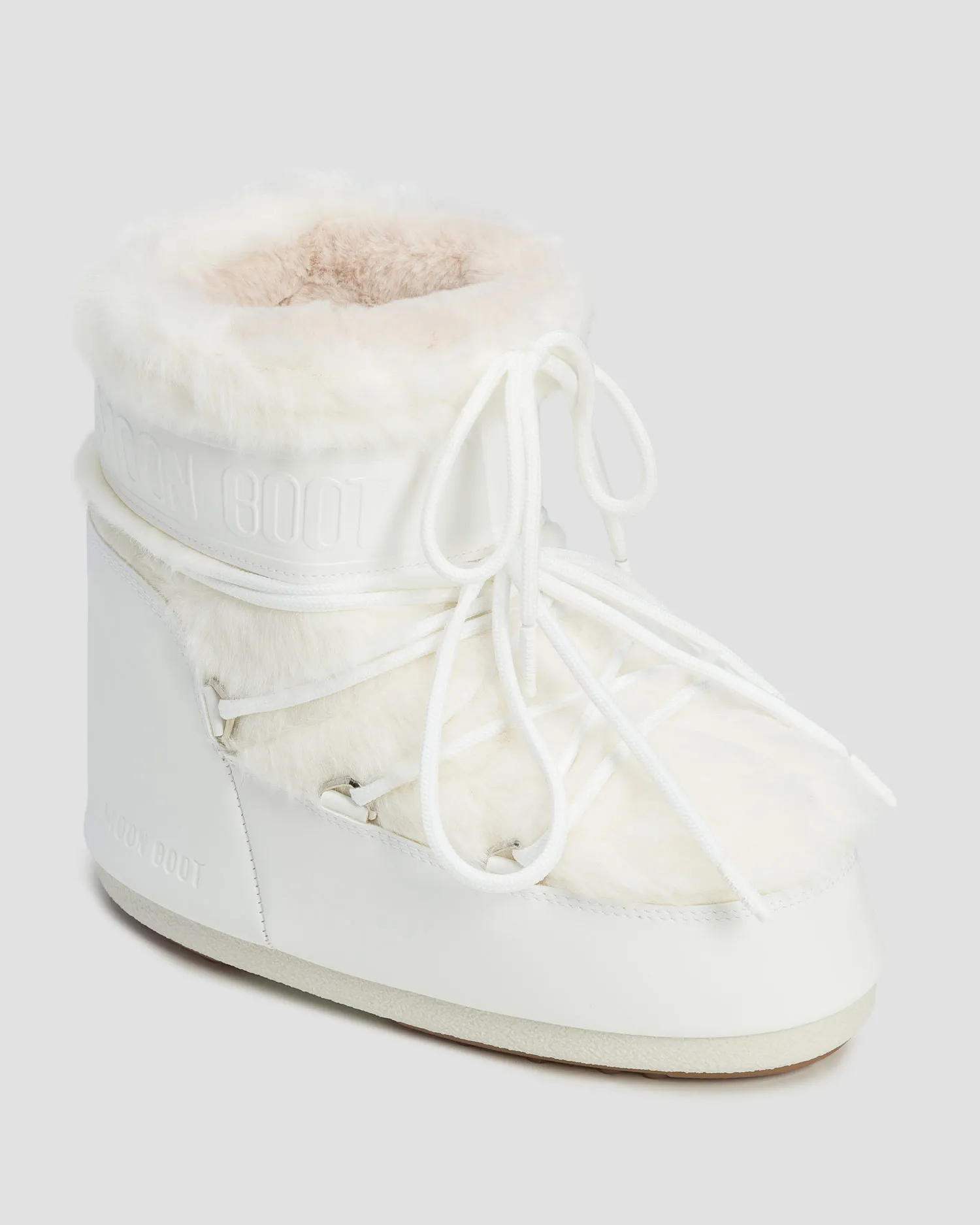 Stivali da neve bianchi da donna Moon Boot Icon Low Faux Fur 80D1409390-a002