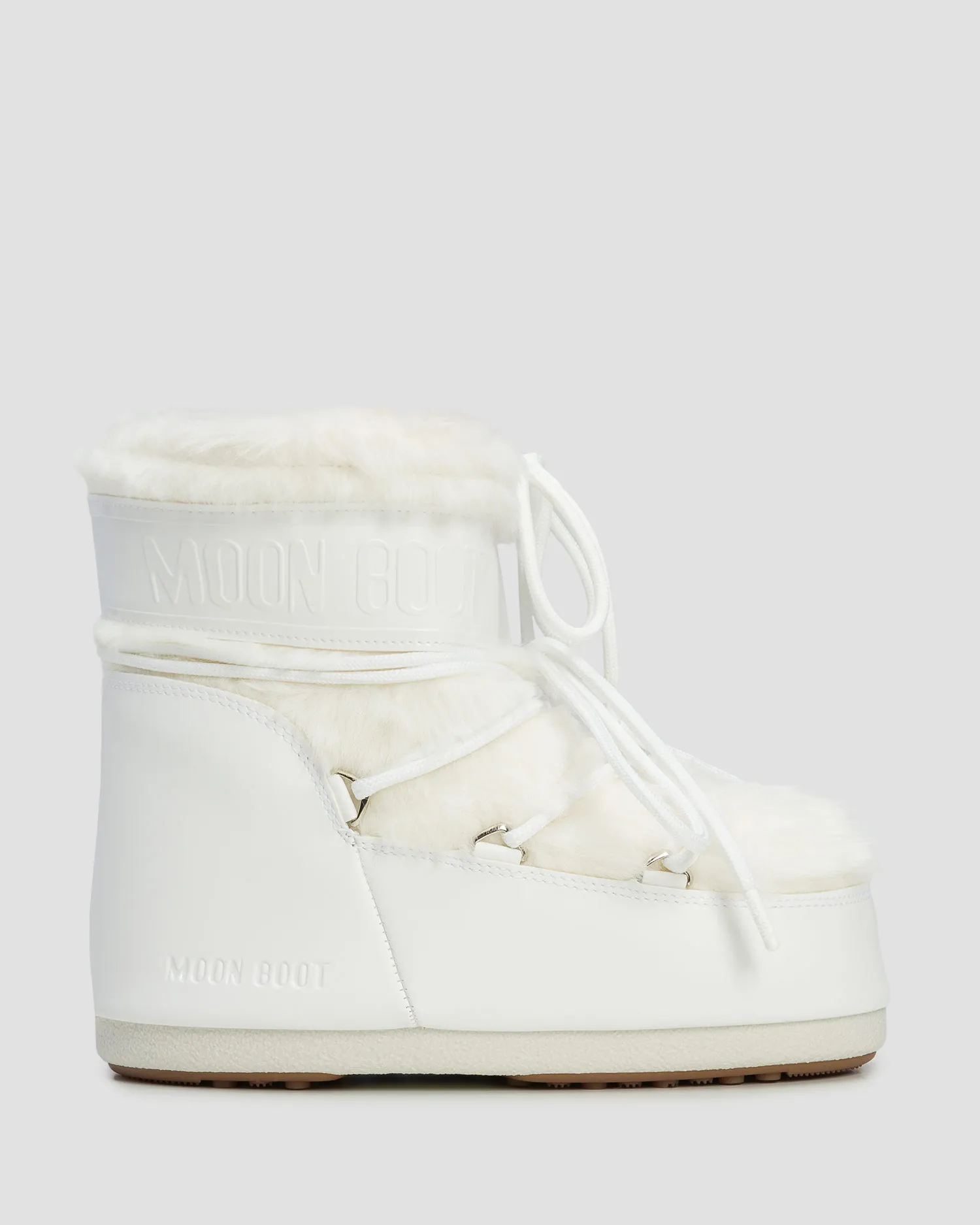 Stivali da neve bianchi da donna Moon Boot Icon Low Faux Fur 80D1409390-a002