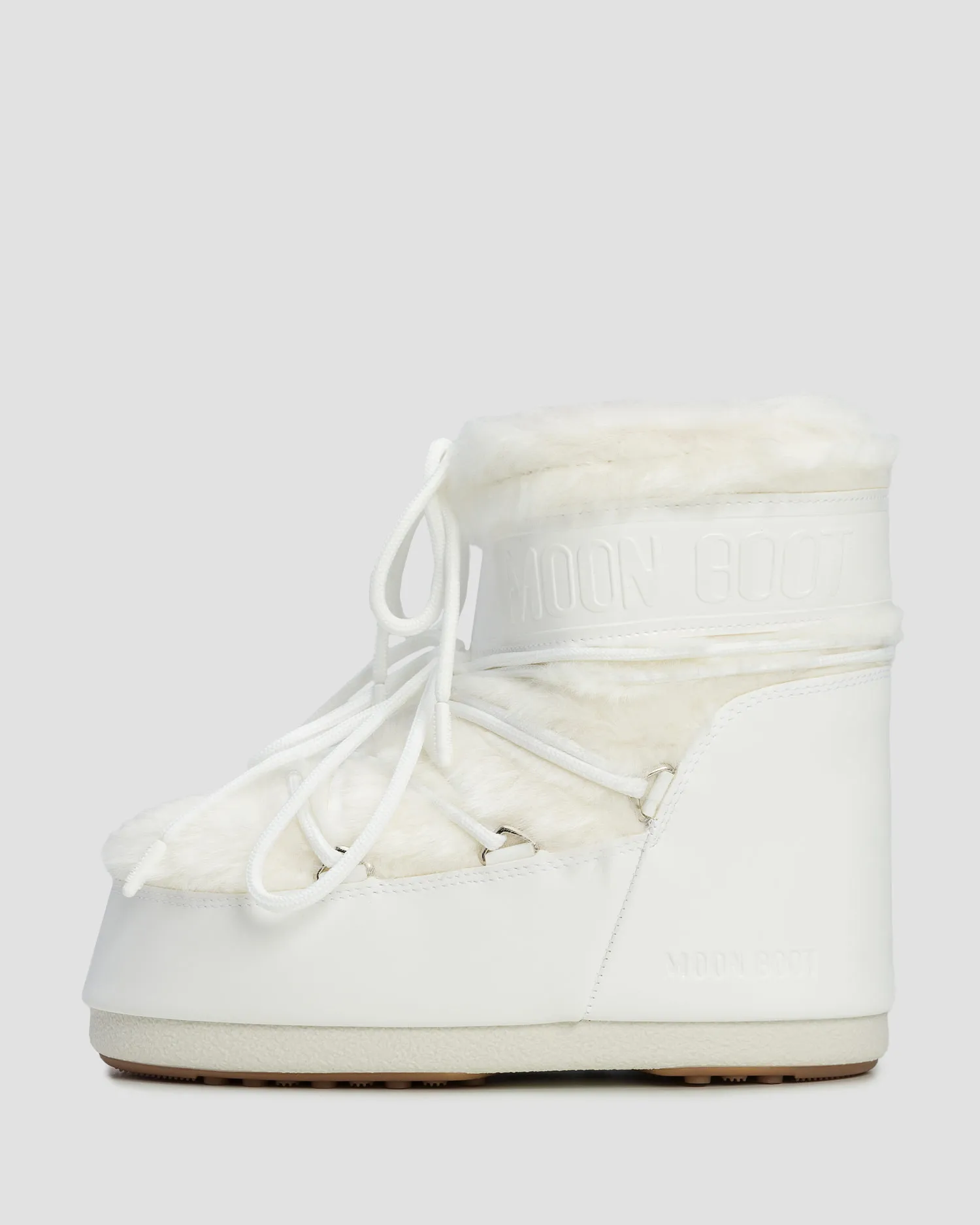 Stivali da neve bianchi da donna Moon Boot Icon Low Faux Fur 80D1409390-a002