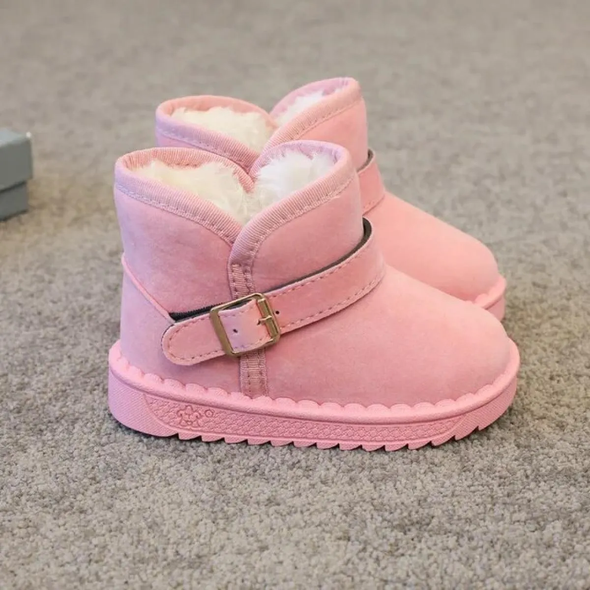 Stivali da neve casual per bambina Versatile inverno nuovo stile Stivali per bambini impermeabili antiscivolo Moda ragazzi Punta