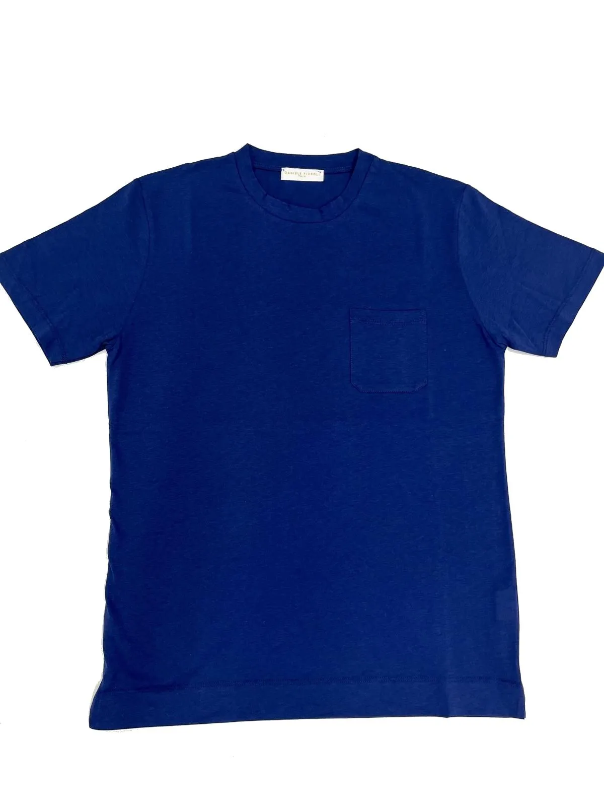 T-SHIRT BLU IN COTONE