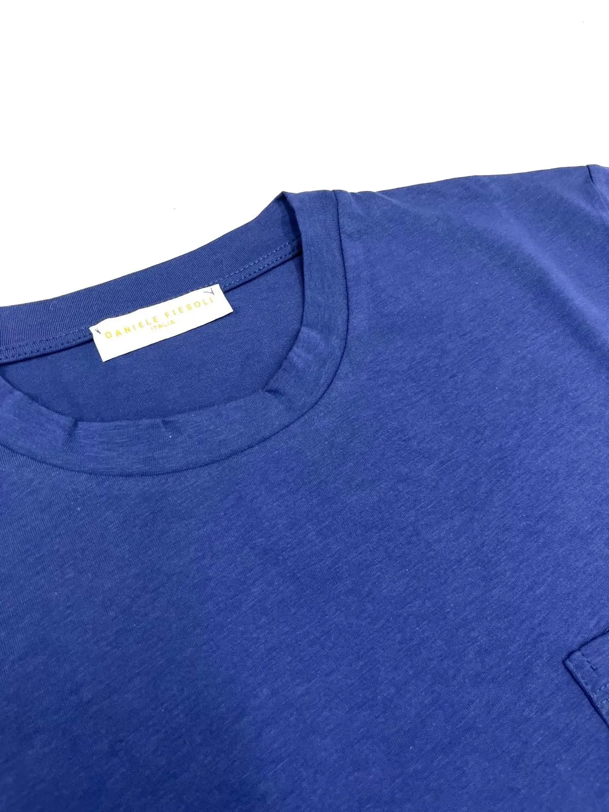 T-SHIRT BLU IN COTONE