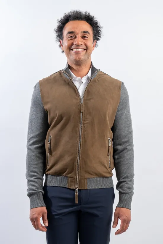 THE JACK LEATHERS DEREK KNIT SUEDE KNIT DERK SUKN