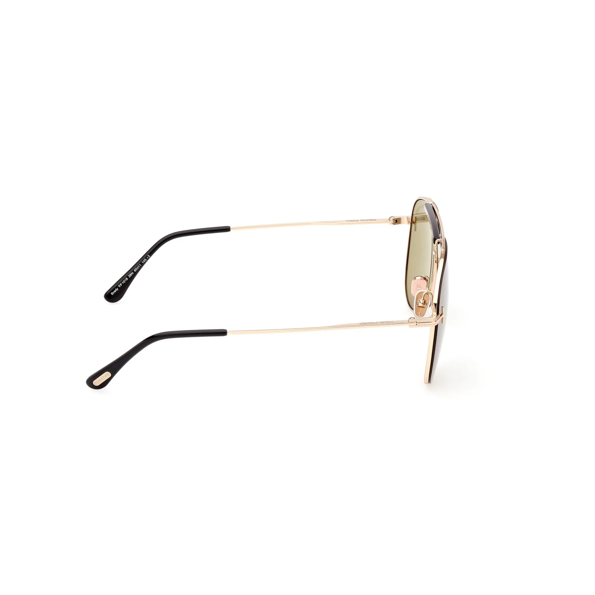   Tom Ford FT 1018 BRADY - 28N Oro Rosa Lucido | Occhiale Da Sole Uomo 