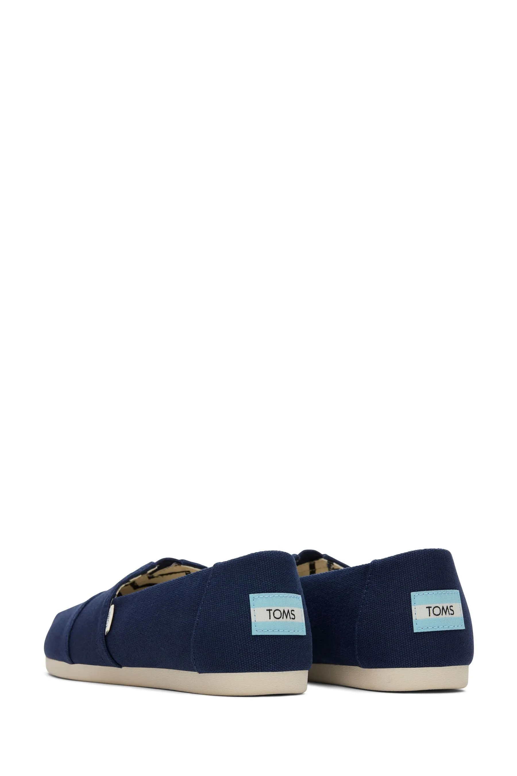 TOMS Alpargata Classic in Black Recycled Cotton    