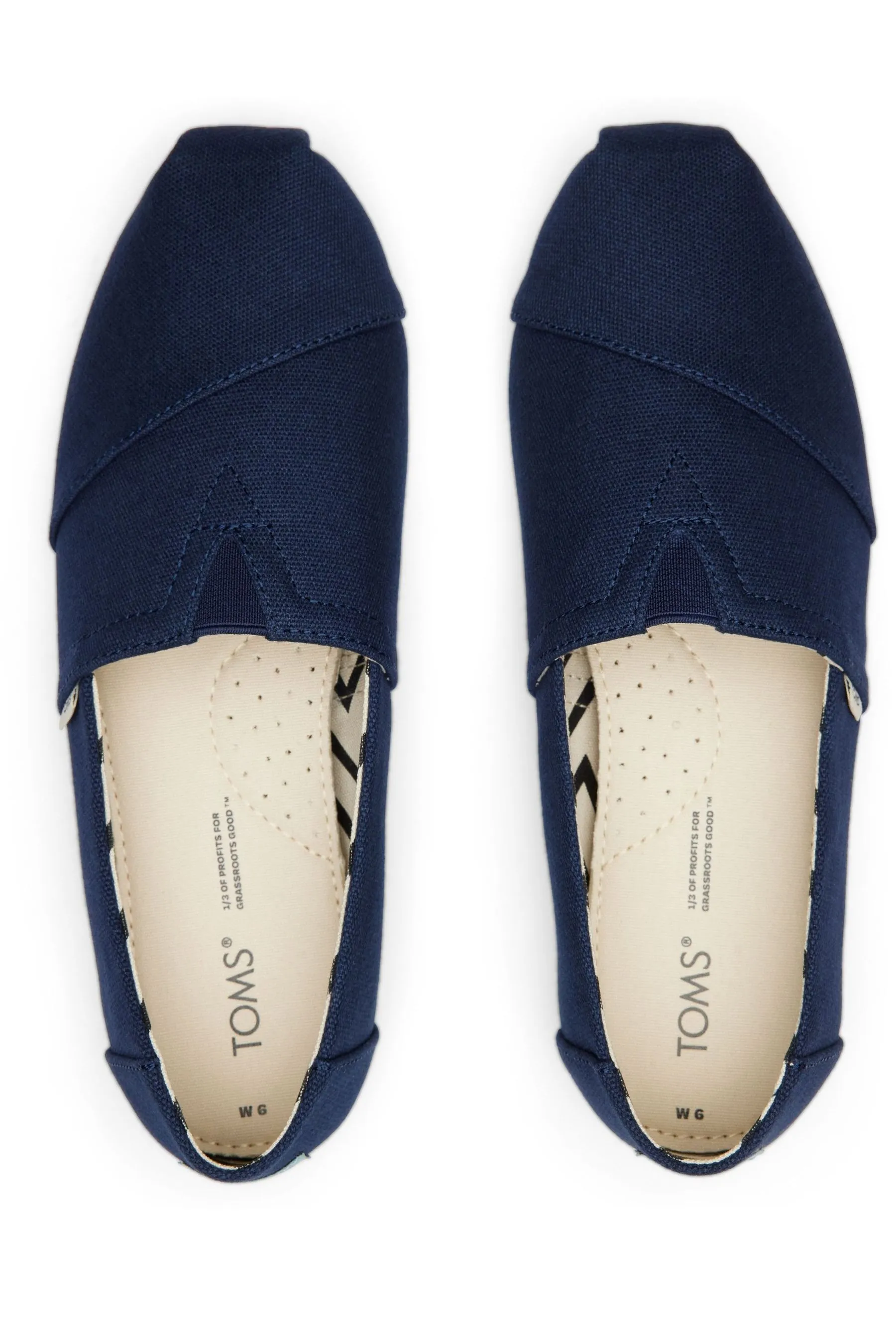 TOMS Alpargata Classic in Black Recycled Cotton    